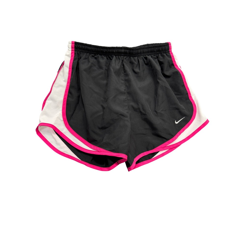 Nike Tempo Dri-FIT Running Shorts Women's Size S Black White Pink Athletic Lined